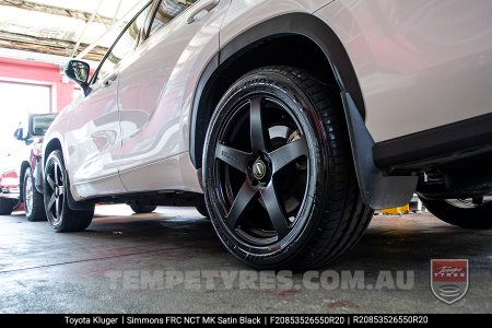 20x8.5 20x10 Simmons FR-C Satin Black NCT on Toyota Kluger