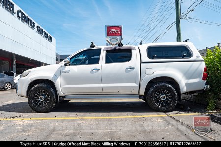 17x9.0 Grudge Offroad DEMON Milling Windows on Toyota Hilux