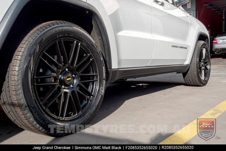 20x8.5 20x10 Simmons OMC Matt Black on Jeep Grand Cherokee