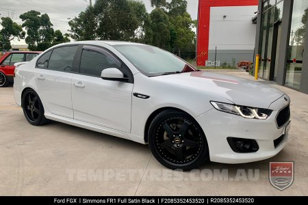 20x8.5 20x9.5 Simmons FR-1 Satin Black on Ford Falcon