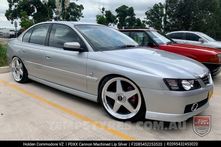 20x8.5 20x9.5 PDXX Cannon Machined Lip Silver on Holden Commodore VZ