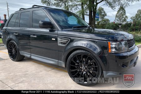 22x10 1195 Autobiography Black on Range Rover Sport