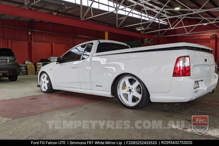 20x8.5 20x9.5 Simmons FR-1 White on Ford Falcon