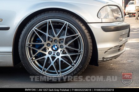 18x8.0 1357 BMGT Dark Grey on BMW E46
