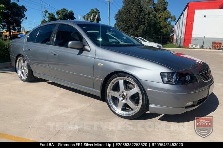 20x8.5 20x9.5 Simmons FR-1 Silver on Ford Falcon