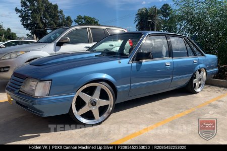 20x8.5 20x9.5 PDXX Cannon Machined Lip Silver on Holden VK 1986
