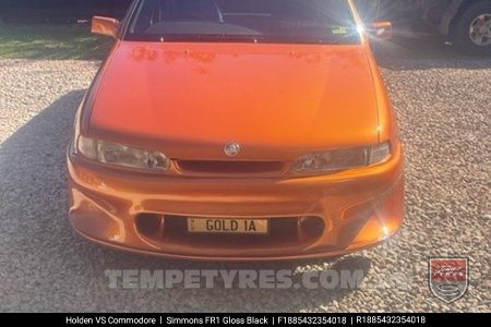 18x8.5 18x9.5 Simmons FR-1 Gloss Black on Holden Commodore VS