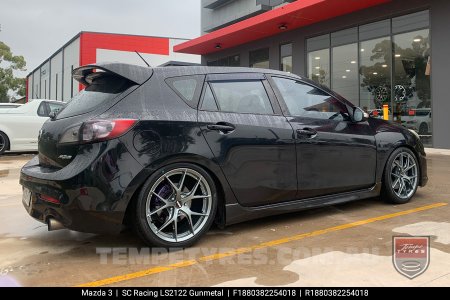 18x8.0 SC Racing LS2122 Gunmetal on Mazda 3