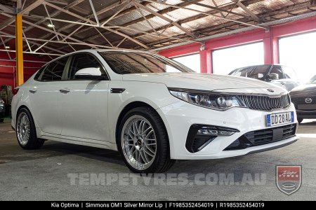 19x8.5 19x9.5 Simmons OM-1 Silver on Kia Optima