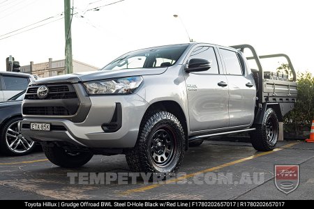 17x8.0 Grudge Offroad BWL Steel D-Hole on Toyota Hilux
