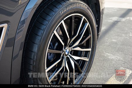 20x9.0 20x10.5 5659 Black Polished on BMW X5