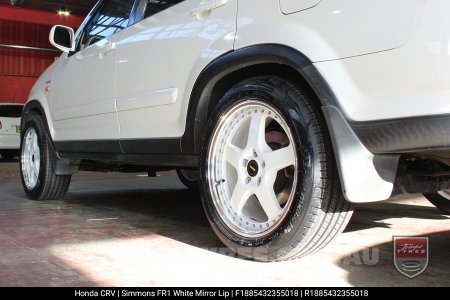 18x8.5 Simmons FR-1 White on Honda CRV