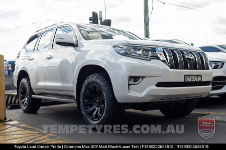 18x9.0 Simmons MAX X09 MBW on Toyota Prado