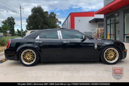 20x8.5 20x9.5 Simmons OM-1 Gold on Chrysler 300C 