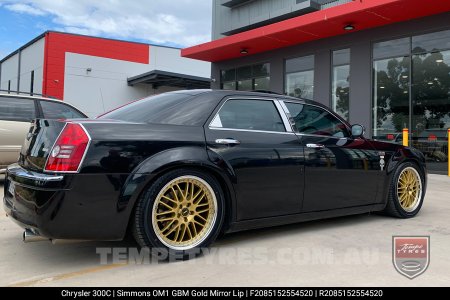 20x8.5 20x9.5 Simmons OM-1 Gold on Chrysler 300C 