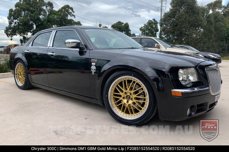 20x8.5 20x9.5 Simmons OM-1 Gold on Chrysler 300C 