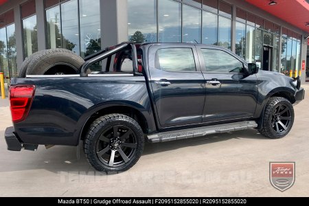 20x9.5 Grudge Offroad ASSAULT Matt Black on Mazda BT50