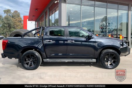 20x9.5 Grudge Offroad ASSAULT Matt Black on Mazda BT50