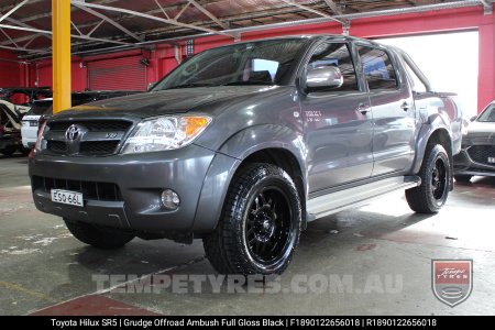 18x9.0 Grudge Offroad AMBUSH on Toyota Hilux SR5