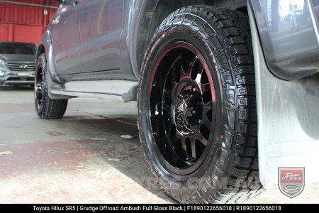 18x9.0 Grudge Offroad AMBUSH on Toyota Hilux