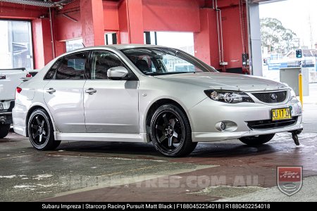 18x8.0 Starcorp Racing PURSUIT on Subaru Impreza