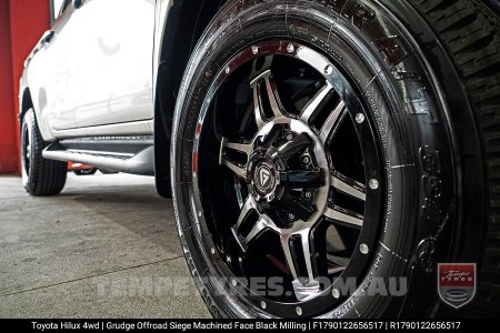 17x9.0 Grudge Offroad SIEGE on Toyota Hilux