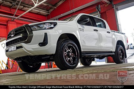 17x9.0 Grudge Offroad SIEGE on Toyota Hilux