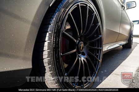 20x8.5 20x10 Simmons MS1 MK on Mercedes E-Class