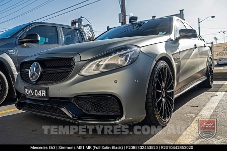 20x8.5 20x10 Simmons MS1 MK on Mercedes E-Class