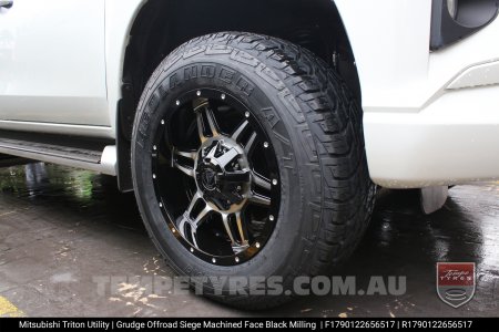 17x9.0 Grudge Offroad SIEGE on Mitsubishi Triton