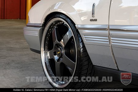 20x8.5 20x9.5 Simmons FR-1 Hyper Dark on Holden Commodore VL