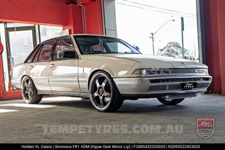 20x8.5 20x9.5 Simmons FR-1 Hyper Dark on Holden Commodore VL