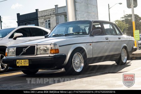 16x7.5 Lenso BSX Silver on 1989 Volvo 240