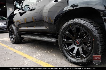 20x9.0 Simmons MAX X09 MBW on Toyota Prado