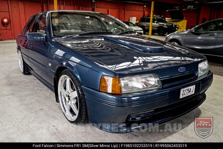 19x8.5 19x9.5 Simmons FR-1 Silver on Ford Falcon