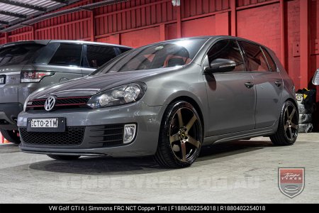 18x8.0 18x9.0 Simmons FR-C Copper Tint NCT on VW Golf GTI