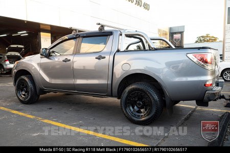 17x9.0 SC Racing R118 Matt Black  on Mazda BT50