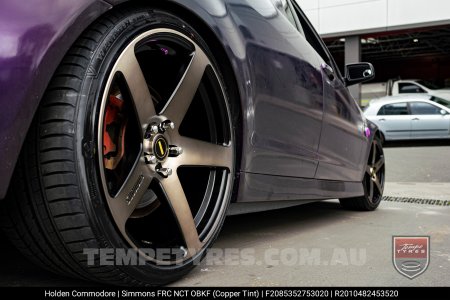 20x8.5 20x10 Simmons FR-C Copper Tint NCT on Holden Commodore
