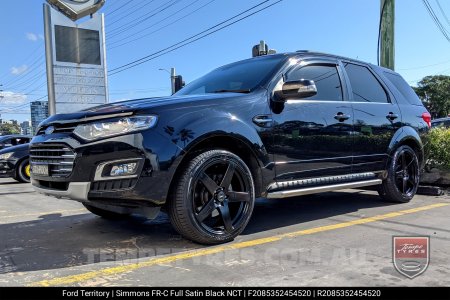 20x8.5 20x10 Simmons FR-C Satin Black NCT on Ford Territory