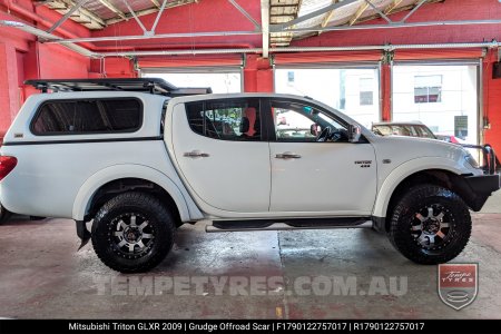 17x9.0 Grudge Offroad SCAR on Mitsubishi Triton