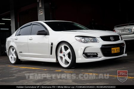 22x8.5 22x9.5 Simmons FR-1 White on Holden Commodore VF