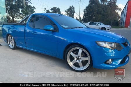 20x8.5 20x9.5 Simmons FR-1 Silver on Ford Falcon