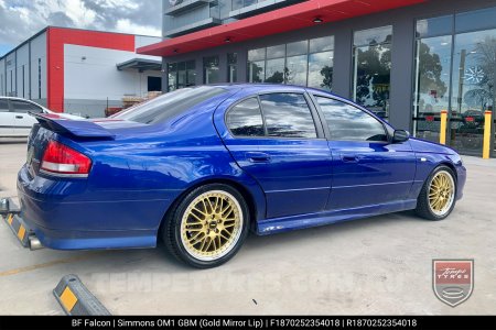 18x7.0 18x8.5 Simmons OM-1 Gold on Ford Falcon