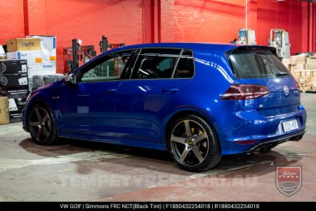 18x8.0 18x9.0 Simmons FR-C Black Tint NCT on VW Golf