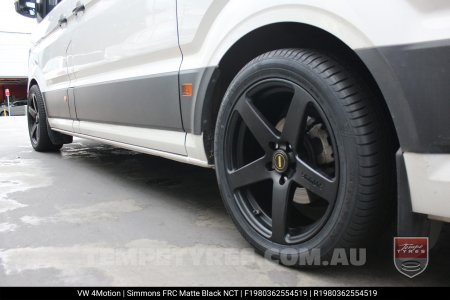 19x8.0 19x9.0 Simmons FR-C Matte Black NCT on VW Multivan