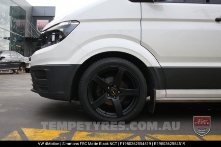 19x8.0 19x9.0 Simmons FR-C Matte Black NCT on VW Multivan