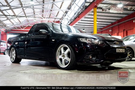 20x8.5 20x9.5 Simmons FR-1 Silver on Ford Falcon