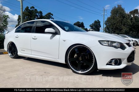 22x8.5 22x9.5 Simmons FR-1 Gloss Black Mirror Lip on Ford Falcon