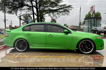 20x8.5 20x9.5 Simmons FR-1 Gloss Black on Ford Falcon