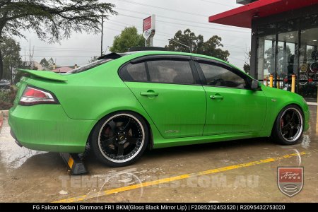 20x8.5 20x9.5 Simmons FR-1 Gloss Black on Ford Falcon